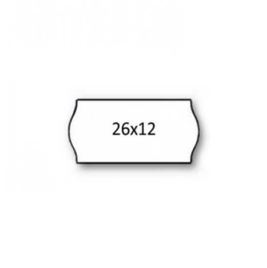 Picture of ROLO ETIQUETAS 26X12MM AD2 CANTOS REDONDOS BRANCO (1500UNI)