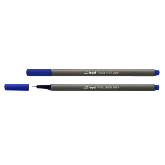 Imagem de MARC. FIBRA FEGOL FINELINER 880 AZUL (P.FINA)