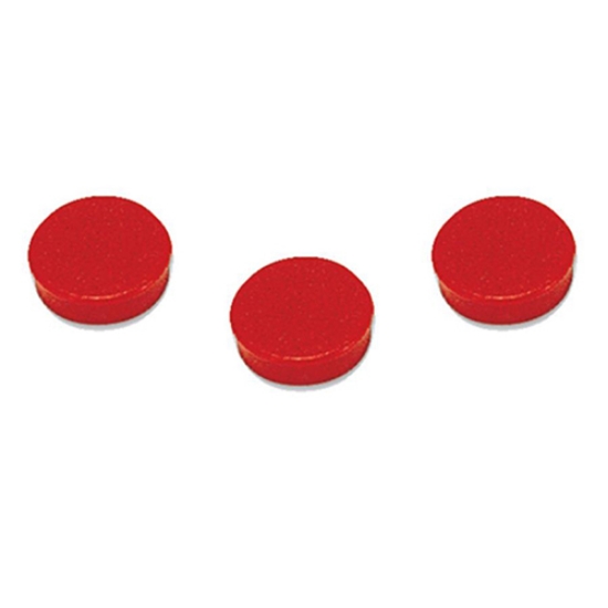 Imagem de PACK 10 BOTÕES MAGNÉTICOS REDONDOS 10MM VERMELHO