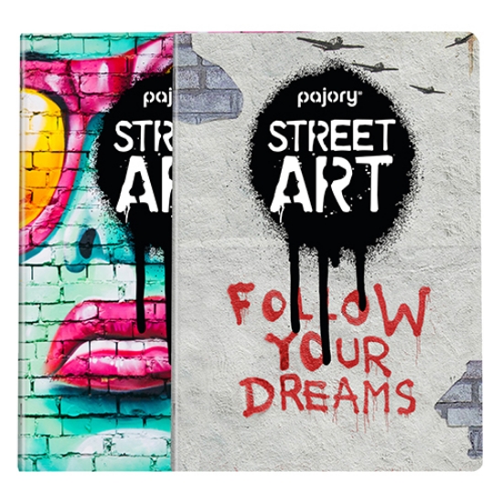 Imagem de CADERNO AGRAFADO A4 48FOLHAS PAJORY STREET ART XADREZ