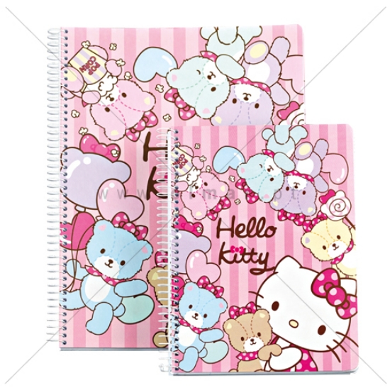 Imagem de CADERNO ESPIRAL A4 80FOLHAS HELLO KITTY S.B. PAUTADO CCM-A4P HKS