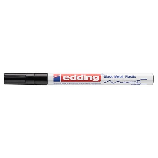 Imagem de MARC. PERM. EDDING 780 PRETO 01 (PONTA FINA 0.8MM)