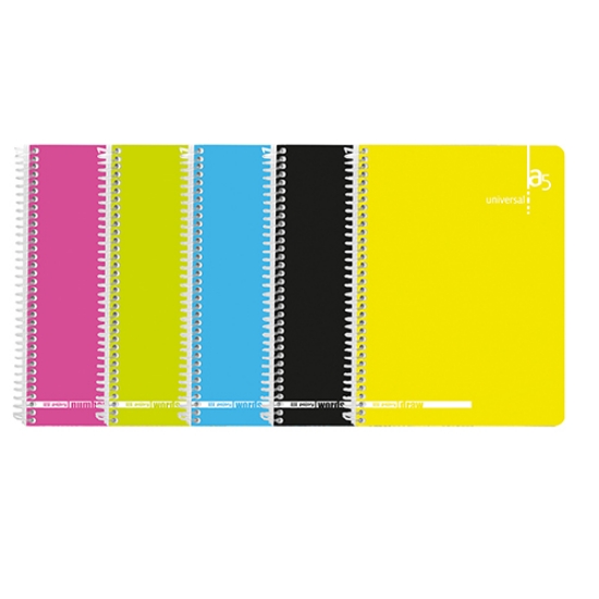 Imagem de CADERNO ESPIRAL A5 80FOLHAS PAJORY COLORS LISO (53V)