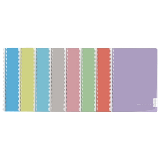 Imagem de CADERNO ESPIRAL CAPA PP A4 120FOLHAS PAJORY PASTEL XADREZ