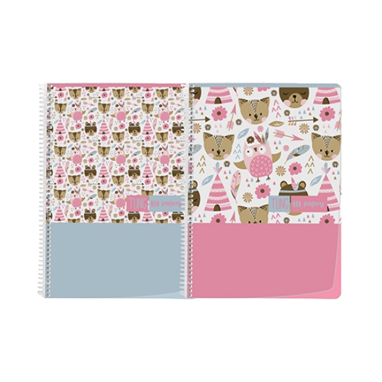 Picture of CADERNO ESPIRAL CAPA PP A4 80 FOLHAS PAJORY TUNG PAUTADO