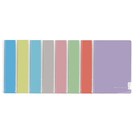 Imagem de CADERNO ESPIRAL CAPA PP A4 80FOLHAS PAJORY PASTEL PAUTADO