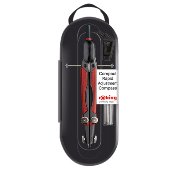 Imagem de COMPASSO ROTRING COMPACT S0676580 NIQUELADO MATE MICROMÉTRICO