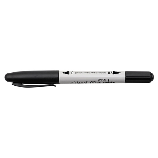 Picture of MARCADOR ACETATO & CD FEGOL DUAL TIP 316 PRETO