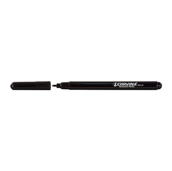 Imagem de MARCADOR ACETATO/CD CORVINA PONTA MÉDIA 1.0MM PRETO (42953/01)