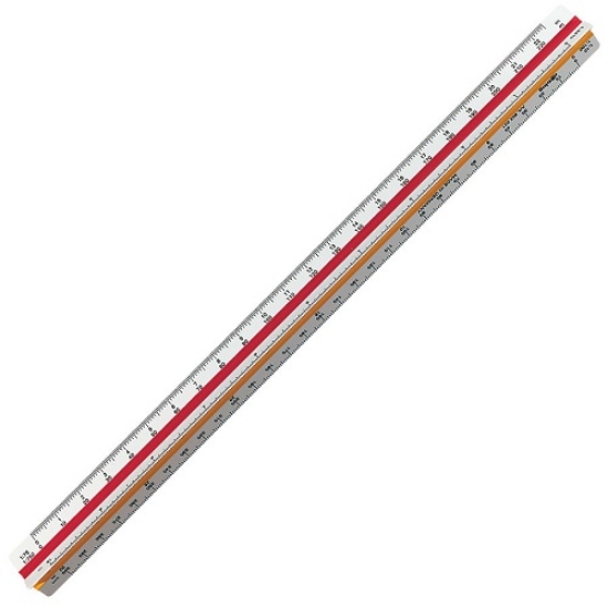 Imagem de ESCALA REDUÇÃO TRIANGULAR ROTRING S0220481 (1:10/1:20/1:25/1:50/1:75/1:100)