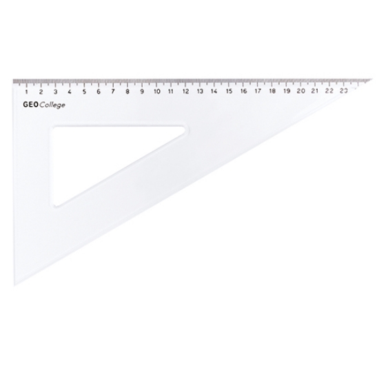 Imagem de ESQUADRO 60º/30CM ARISTO GEOCOLLEGE E-25CM TRANSPARENTE (AR23625)