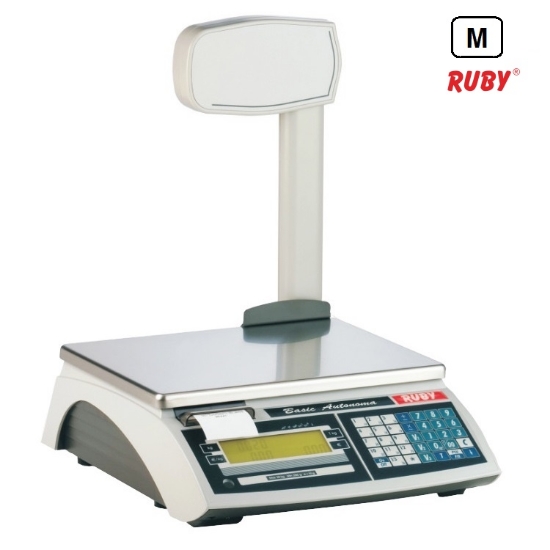 Imagem de Balança Impressora Térmica Função Peso-Preço-Total RK 200 Coluna